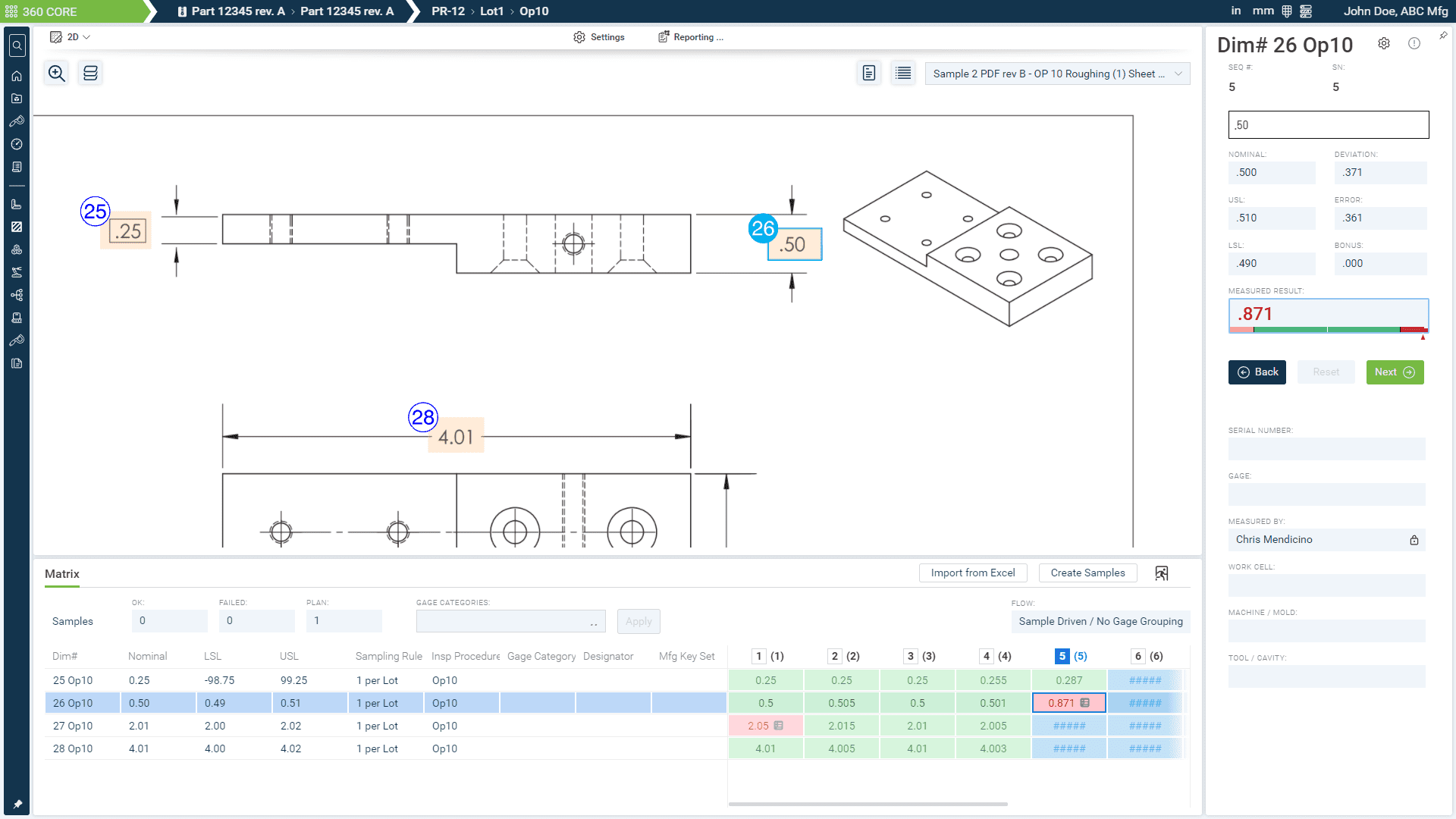 Production Data Collection