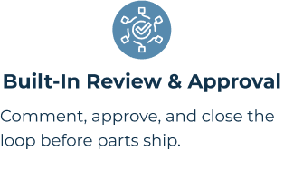 built in review and approval