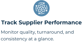 track supplier performance