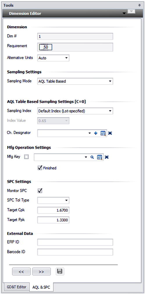 GD&T Editor Interface