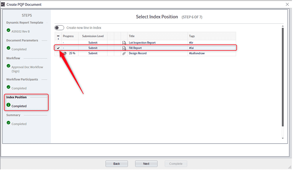 PQP Document - Index-Position