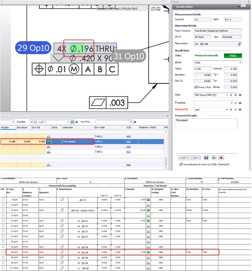 Defects Interface