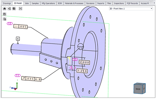 3d model in IM/360 CORE Interface