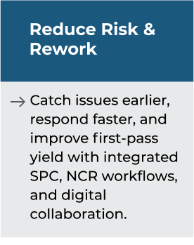 Benefit - Reduce Risk & Rework